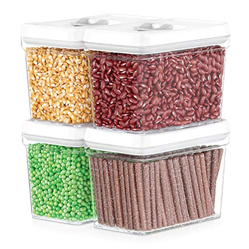 DWLLZA KITCHEN DWÃ‹LLZA KITCHEN Airtight Food Storage Containers - Pantry Snacks Kitchen Container, Baking Supplies, 4LB Sugar &a; Flour