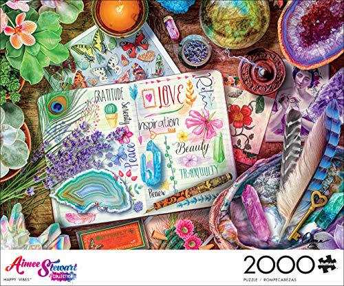Buffalo Games &a; Puzzles buffalo games - aimee stewart - happy vibes - 2000 piece jigsaw puzzle