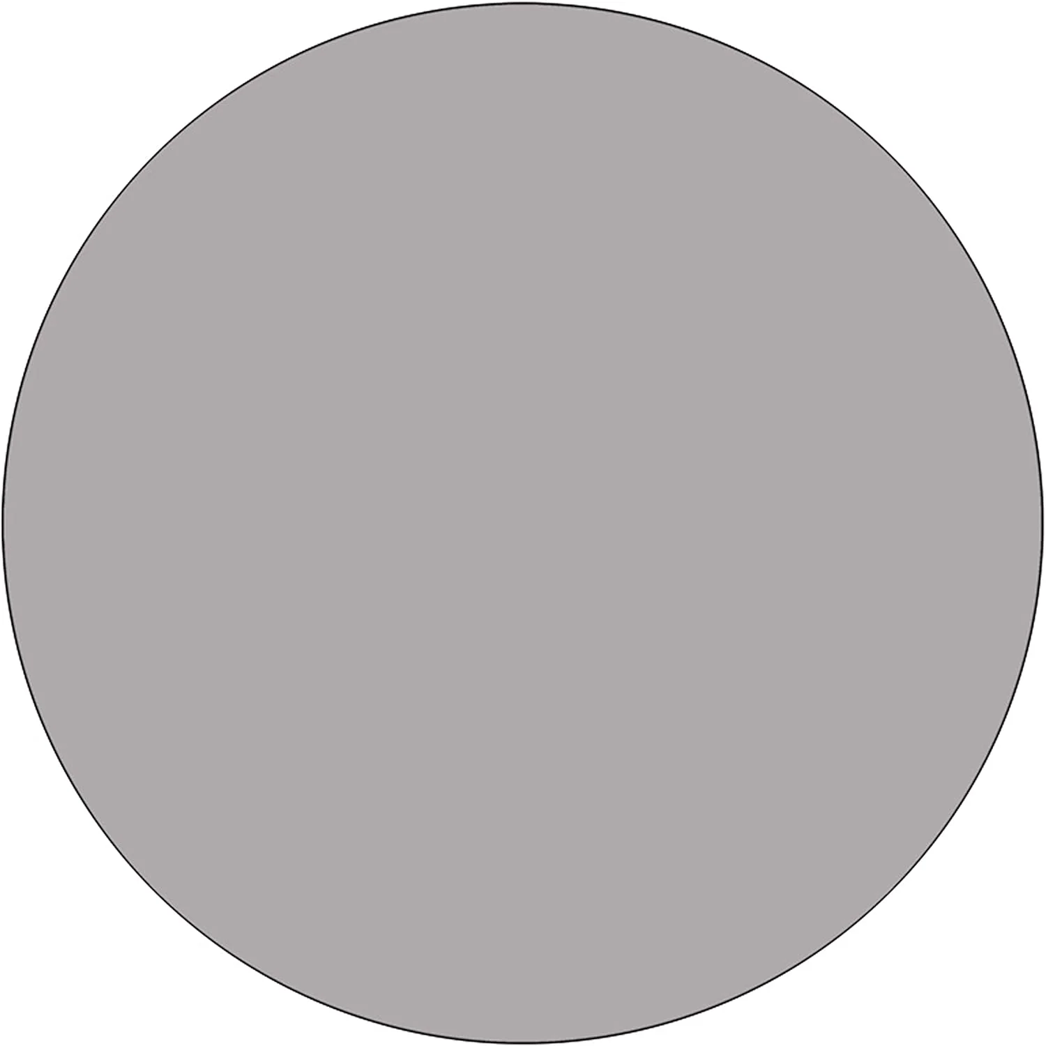 Flash Furniture Mobile 42&s;&s; Round Grey Thermal Laminate Activity Table - Standard Height Adjustable Legs - XU-A42-RND-GY-T-A-CAS-GG
