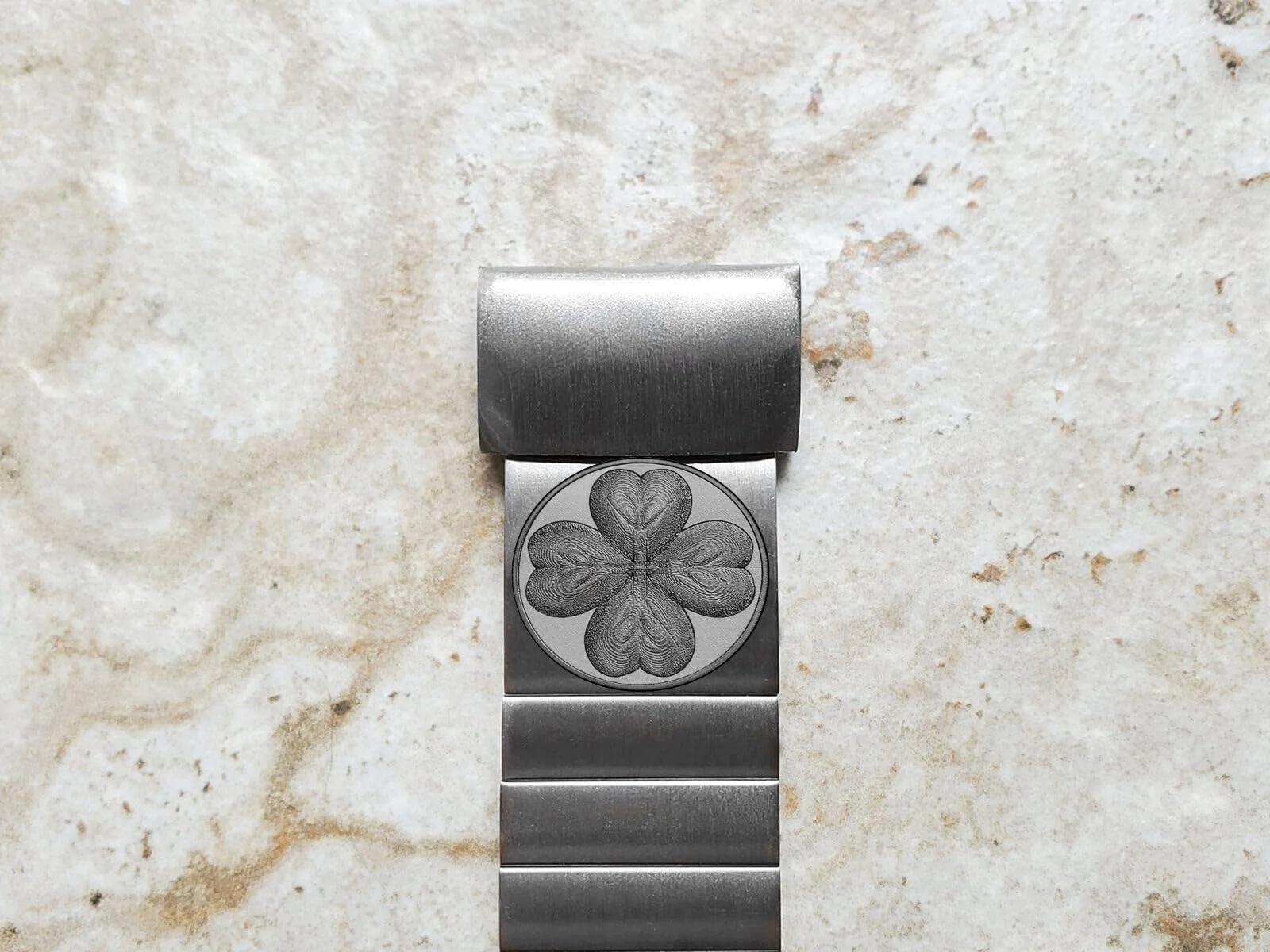 nickston four leaf clover engraved band compatible with garmin fenix 7x solar sapphire 6x pro 5x plus fenix 3 descent mk1 mk2