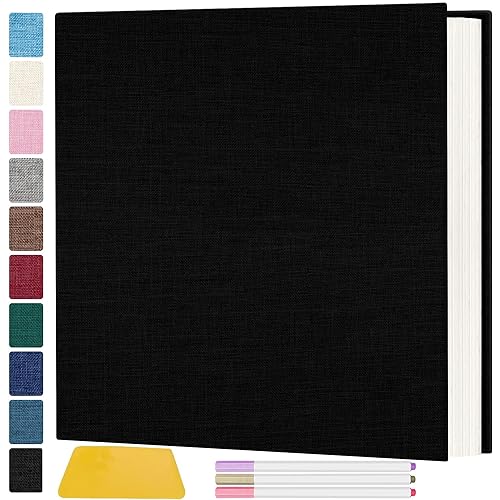 Zesthouse Zesthouse Photo Album Self Adhesive Pages, 60 Pages Magnetic Scrapbook Albums with Sticky Page, Photos Album Holds 8x10 &a; 5X7 &a;