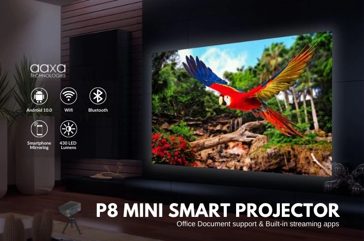 AAXA Technologies AAXA P8 Smart Mini DLP Projector - Android 10