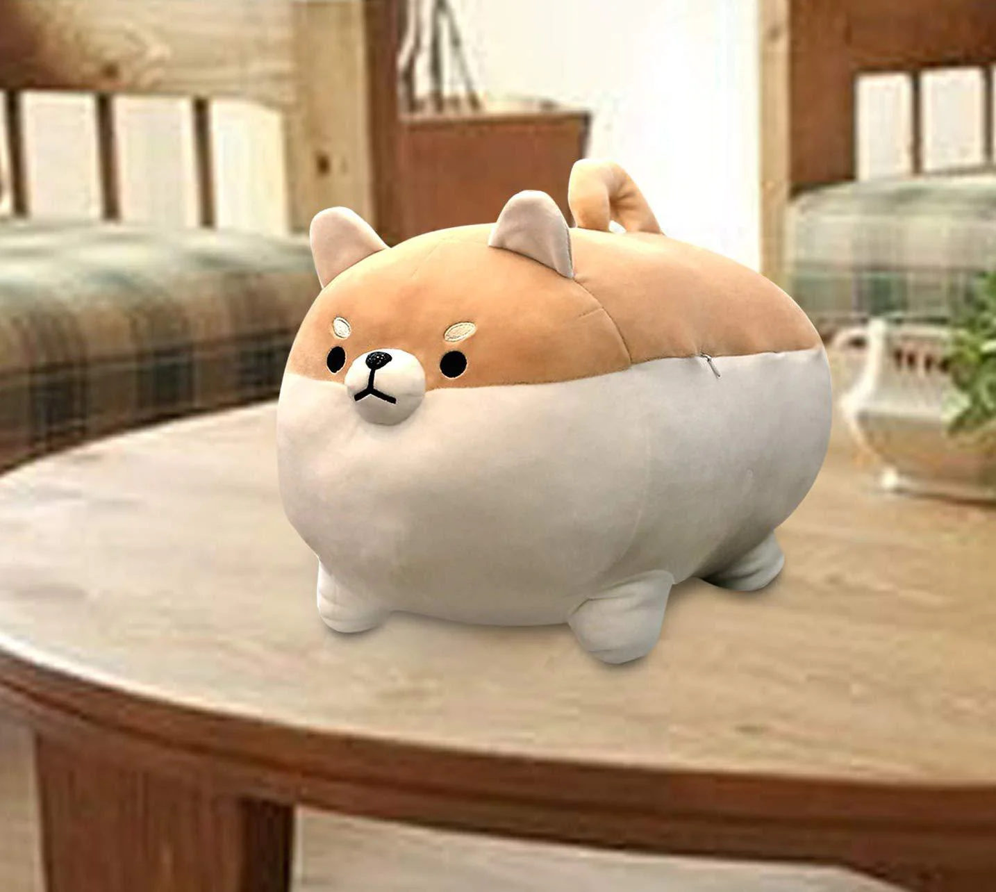 auspicious beginning stuffed animal shiba inu plush toy anime corgi kawaii plush dog soft pillow, plush toy gifts for boys gi