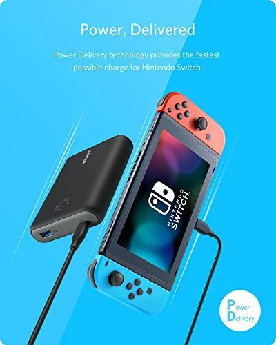 Anker Play [Power Delivery] Anker PowerCore 13400 Nintendo Switch Edition, The Official 13400mAh Portable Charger for Nintendo Switch, for