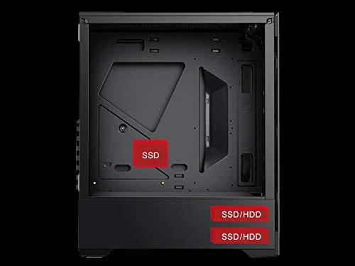 Bgears b-Voguish Gaming PC Front and Side with Tempered Glass ATX Desktop Mid Tower case, USB3.0, Support E-ATX, ATX, MicroATX,