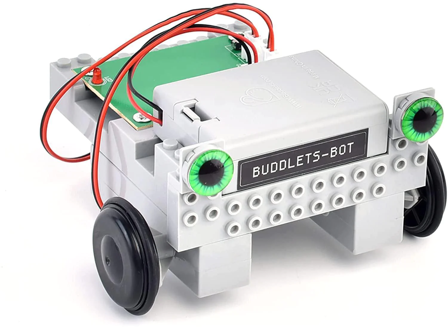 buddlets-bot robot toy kit for kids ages 8-12 - stem coding robotic toy car for beginners - engineering diy building kit with