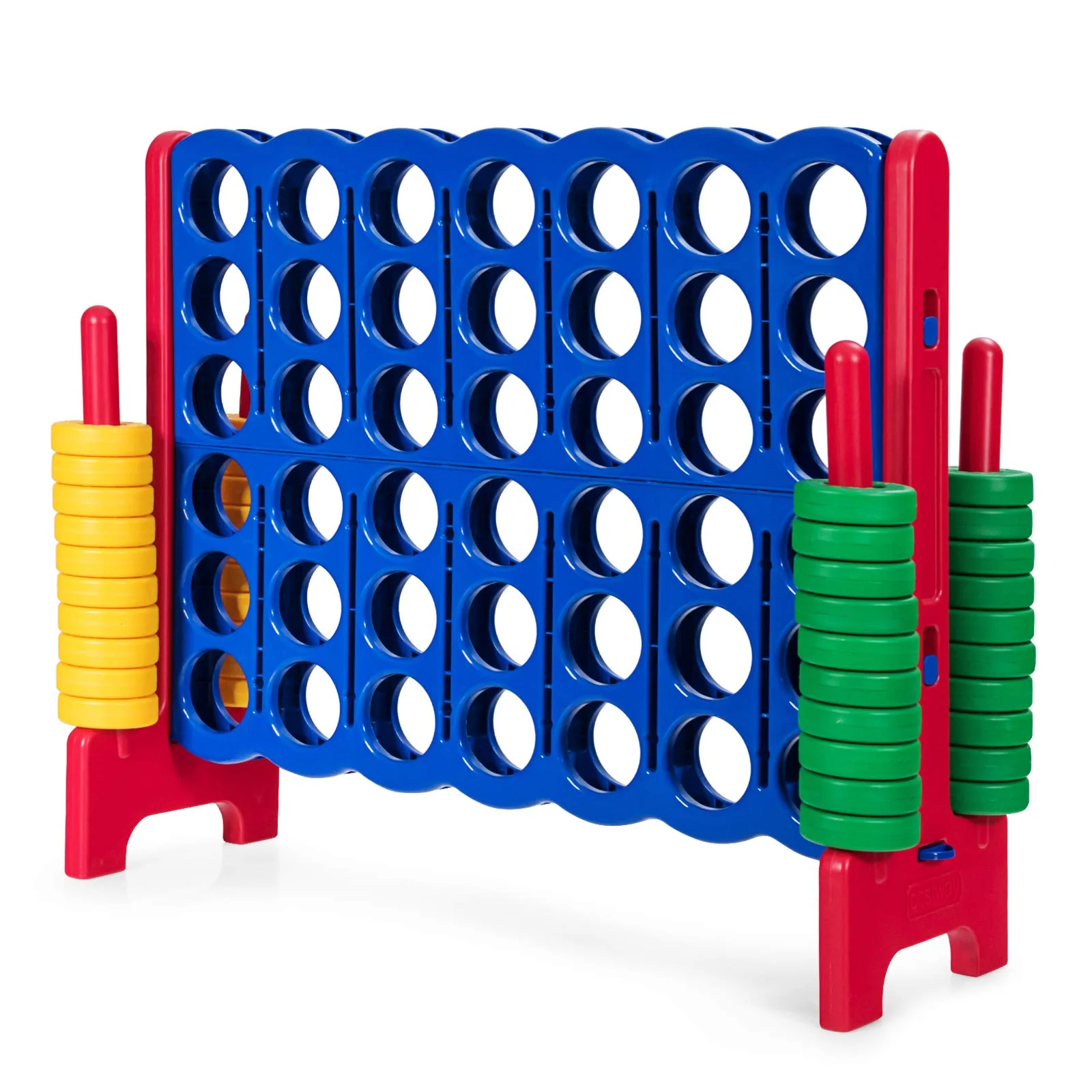 ARLIME giant 4 in a Row connect game 47 Jumbo 4-to-Score Toy Set W Quick-Release Lever Build-in Ring Jumbo Sized for Kids &a; Adul