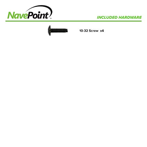 NavePoint 4U Blank Rack Mount Panel Spacer for 19-Inch Server Network Rack Enclosure Or Cabinet Black