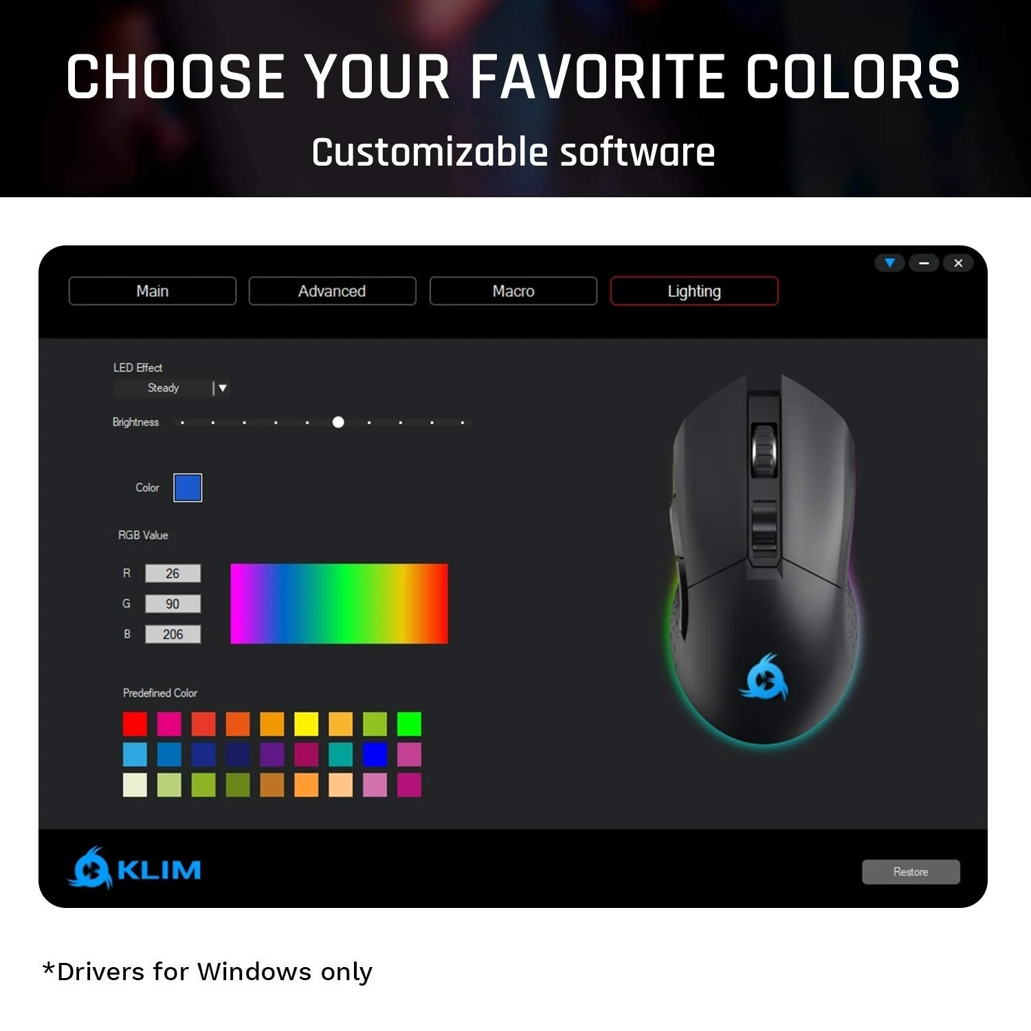 Zell Electronics Zell Blaze Rechargeable Wireless Gaming Mouse Rgb New 2023 - High-Precision Sensor And Long-Lasting Battery - 7 Customizable …