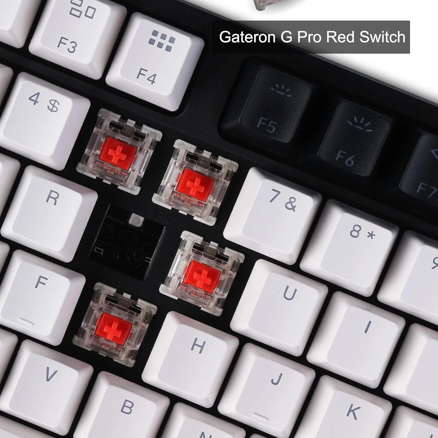 Zell Electronics Zell C1 87 Keys Wired Mechanical Keyboard For Mac Windows, 80% Layout Tenkeyless Gateron G Pro Red Switch White Led Backlit D…