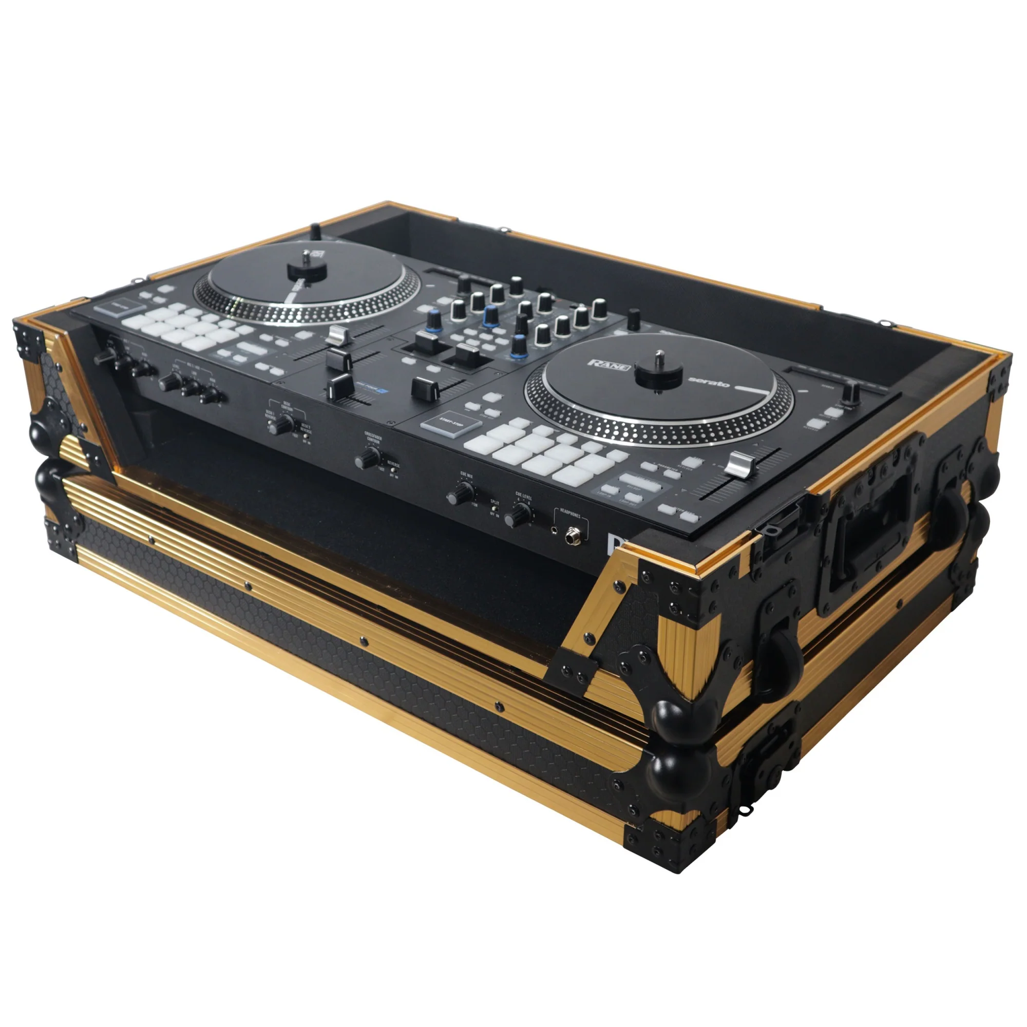 PROX ATA Flight Style Road Case for RANE ONE DJ Controller with Wheels Limited Edition Gold