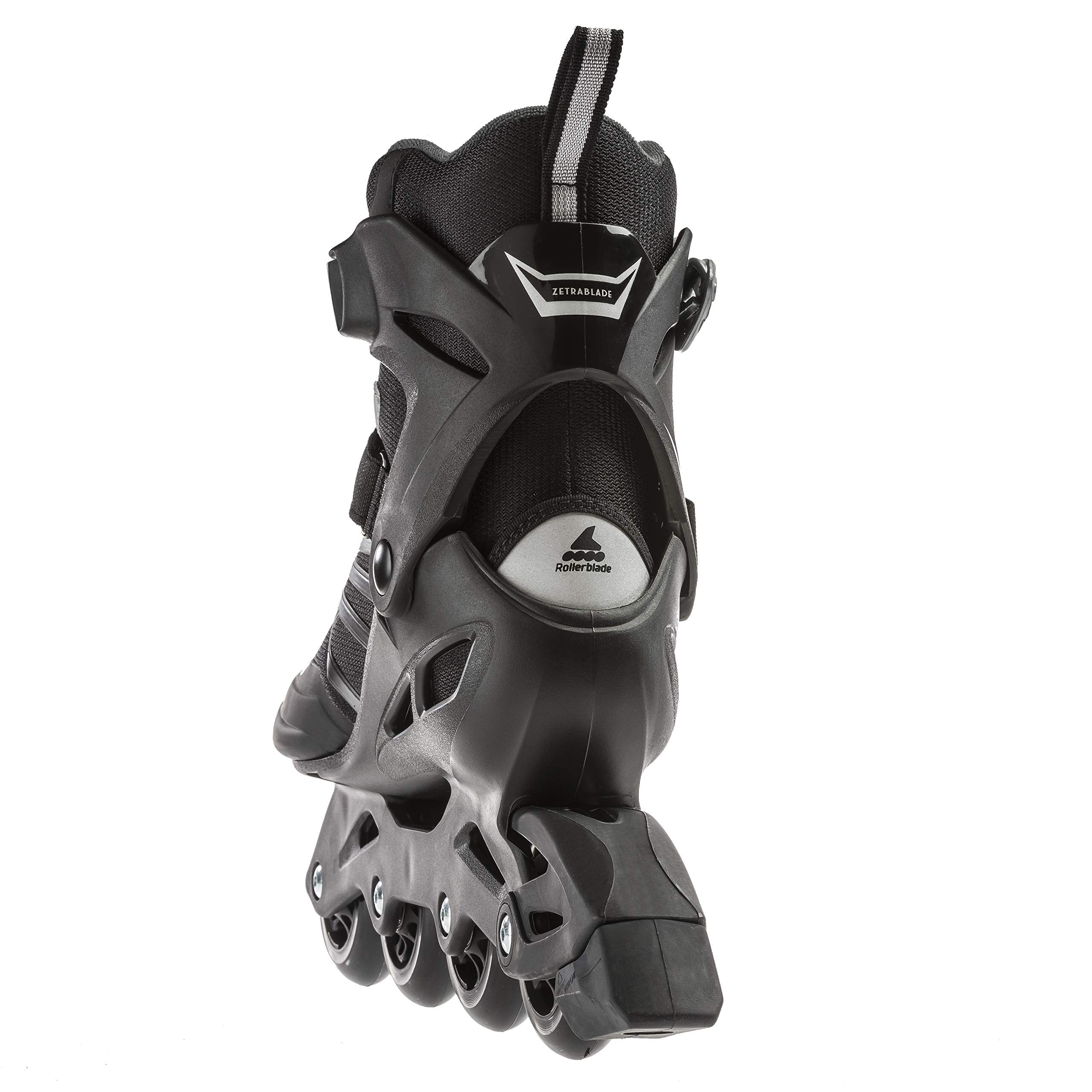 Rollerblade Zetrablade Men&s;s Adult Fitness Inline Skate, Black and Silver, Performance Inline Skates