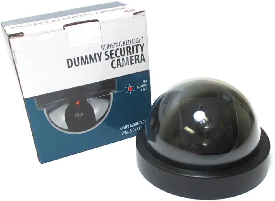 ATB 4 Fake Dummy Surveillance Security Camera Dome LED Sensor Flashing Light Blink