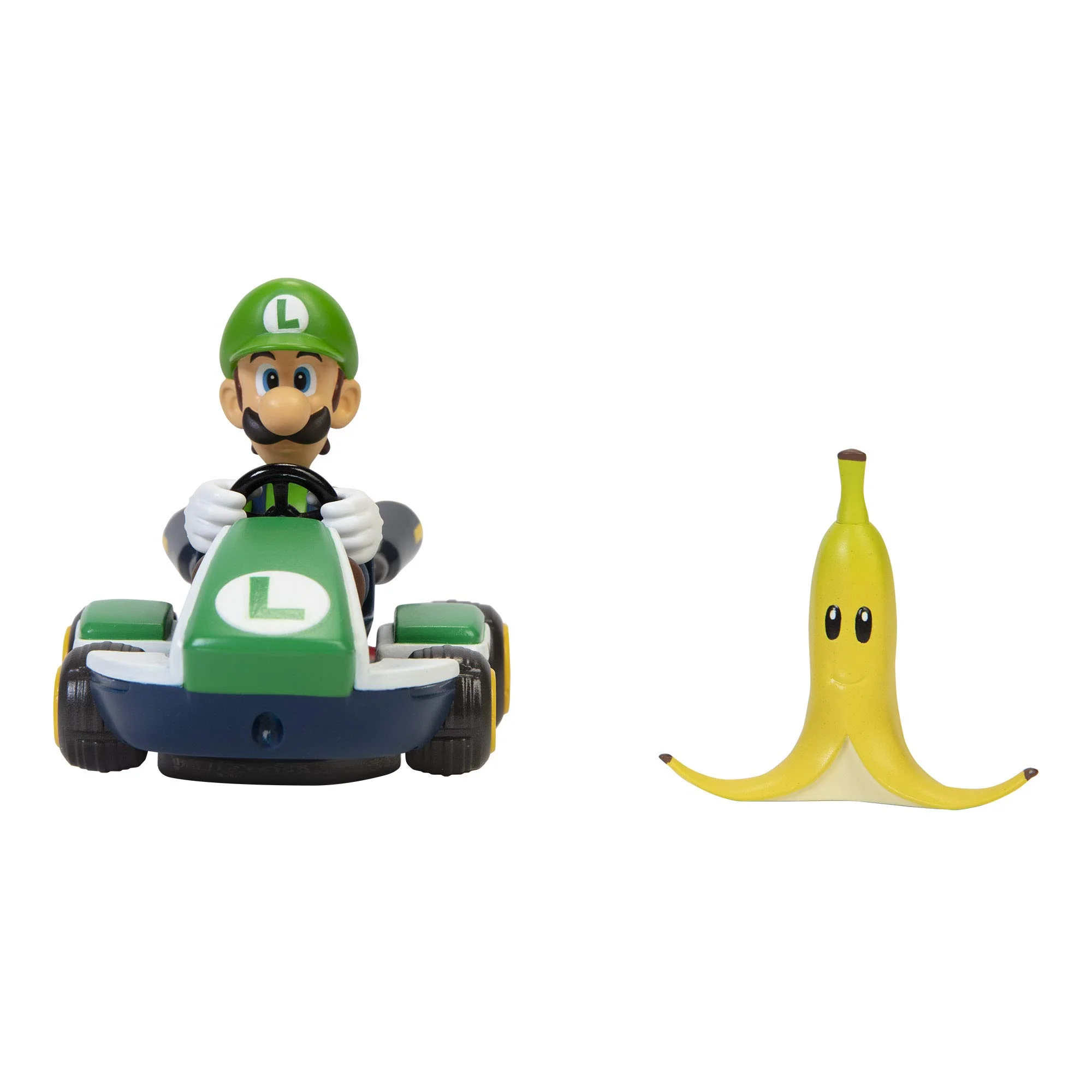 Nintendo SUPER MARIO Spin Out 25 Mariokart - Luigi Racer Vehicle