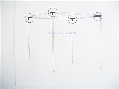 golden valley tools &a; tarps 4pc 3/4