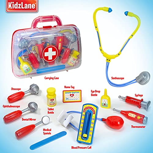 Kidzlane Doctor Kit for Kids | Kids Doctor Playset | Toddler Toy Doctor Kit | Play Doctor Set for Kids with Case | Pretend Medic