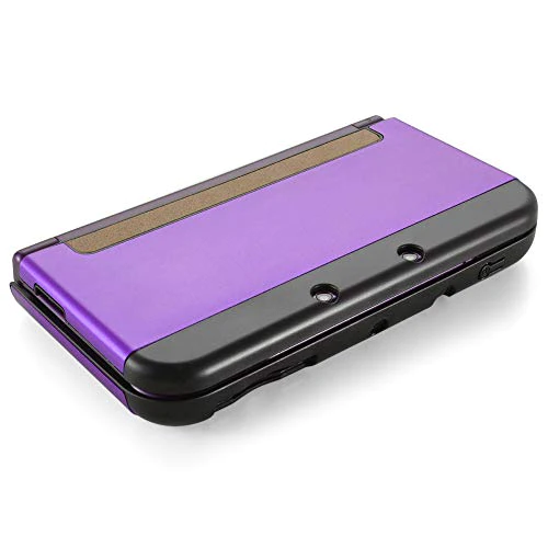 TNP Products TNP Protective Case Compatible with Nintendo NEW 3DS XL LL 2015, Purple - Plastic + Aluminum Full Body Protective Snap-on Hard S