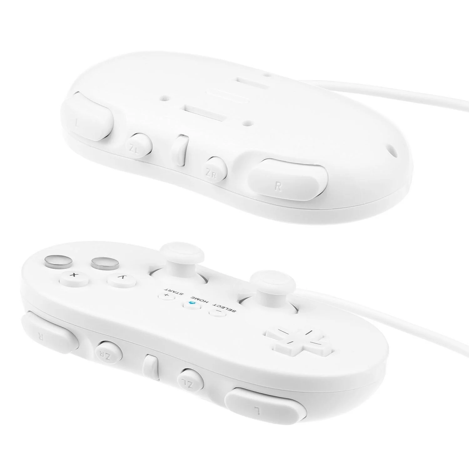 Great Choice Products 2 Pack Wired Classic Controller Video Game Pad For Nintendo Wii Remote White Us