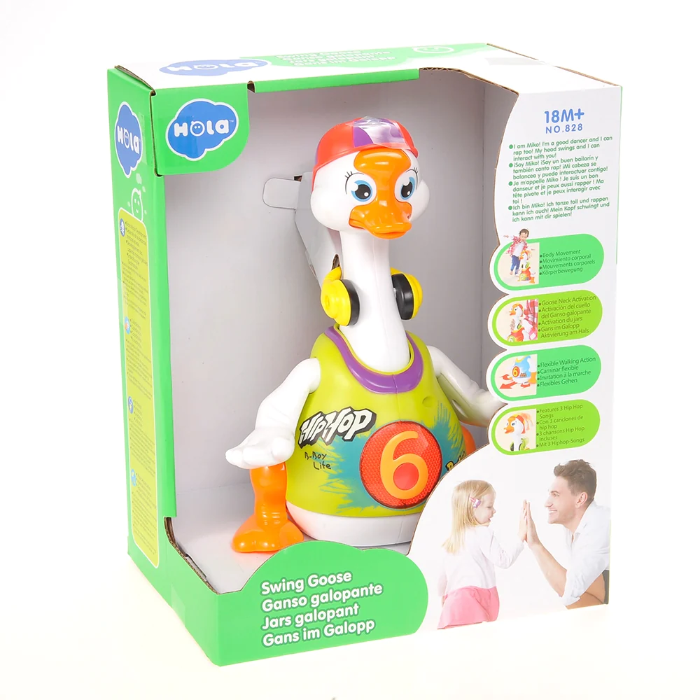 AZ Trading &a; Import Hip-Hop Goose Early Education kids Toys for 1 2 3+ Year Old Boys Girls Music/Walking/Flashing