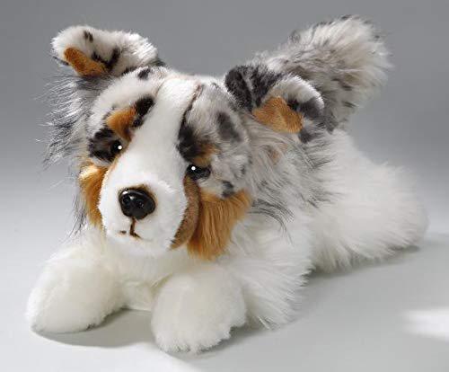 carl dick australian shepherd dog lying 11.5 inches, 30cm, plush toy, soft toy, stuffed animal 3477