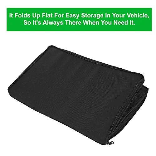 Lebogner Insulated Car Console Organizer By Lebogner - X-Large Vacation Trunk Cooler Box For Hot Or Cold Food While Traveling, Collapsibl