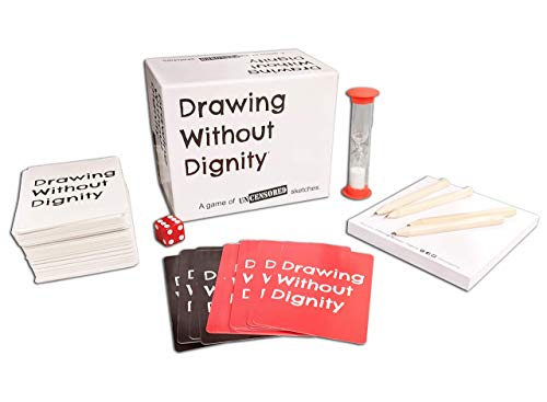 Drawing Without Dignity - Hilarious Adult Party Game - Its Like Cards Against Humanity Meets Pictionary!