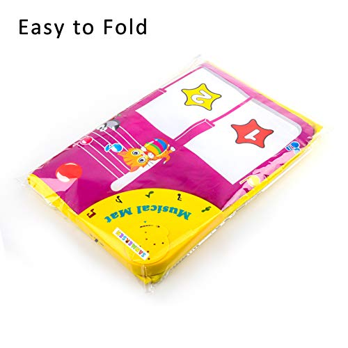M SANMERSEN Piano Mat, Musical Keyboard Playmat 39.5
