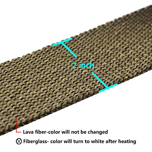 ARTR Titanium 2 Inch x 50 Feet Exhaust Header Wrap Kit with 10pcs 11.8 Inch Stainless Steel Locking Ties