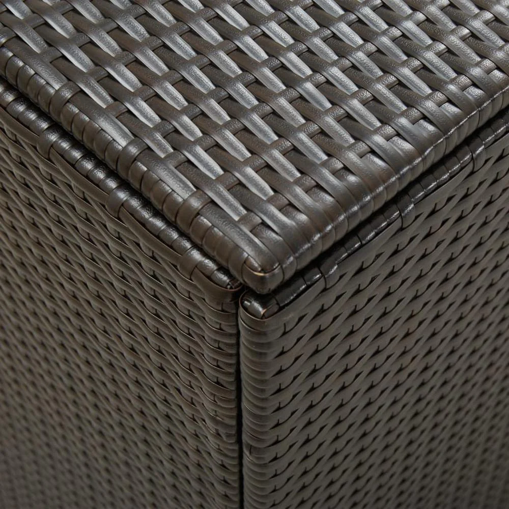 vidaXL Garden Storage Box Poly Rattan 70.8