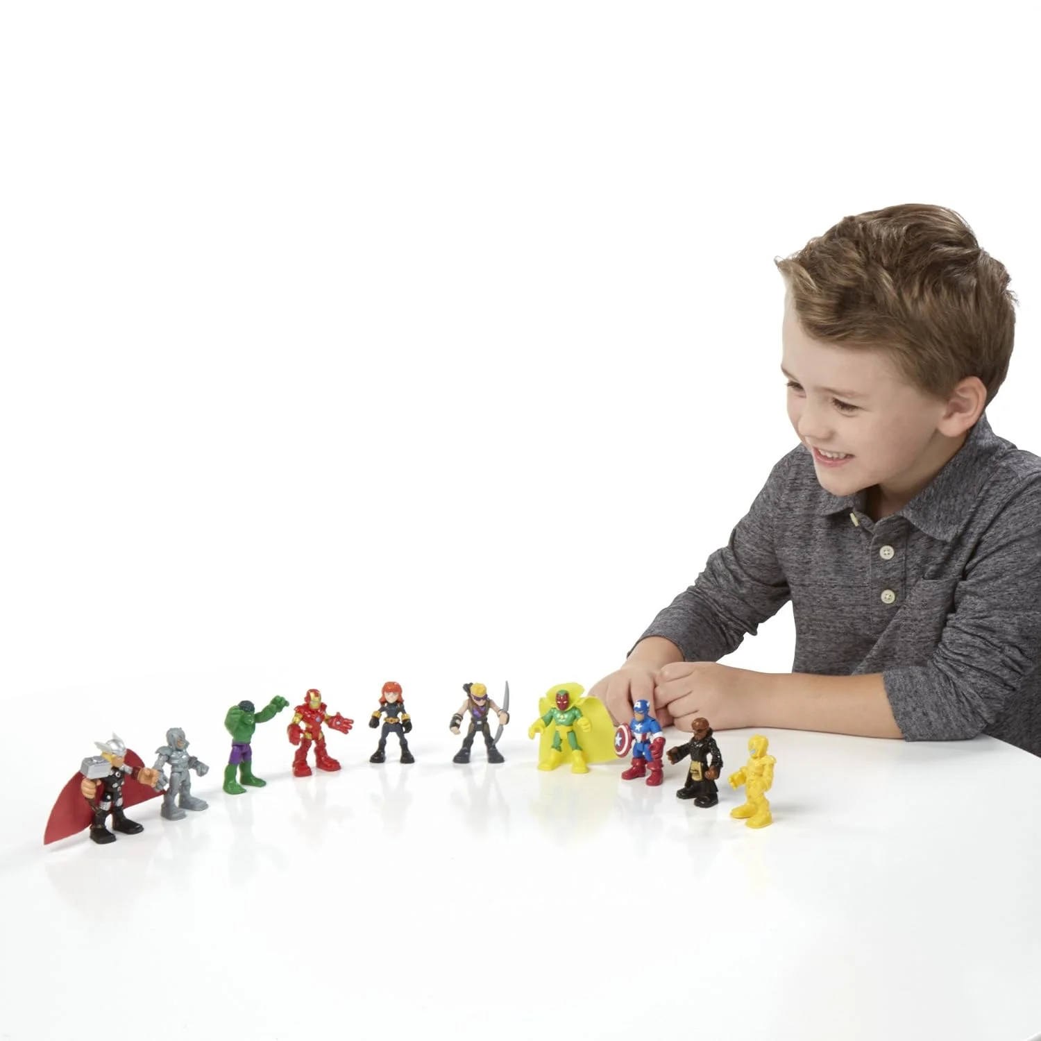 Hasbro Playskool Heroes Marvel Super Hero Adventures Ultimate Set, 10 Collectible 2.5-Inch Action Figures, Toys for Kids Ages 3 and …
