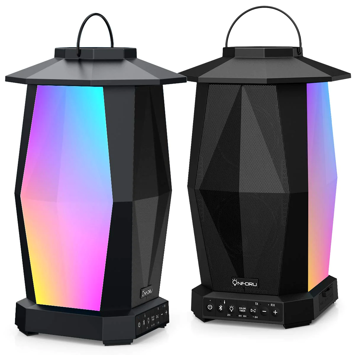 Onforu Outdoor Bluetooth Speakers, 2 Pack 50W Wireless Speakers, Pairing Multiple Speakers, IPX5 Waterproof Patio Speakers with