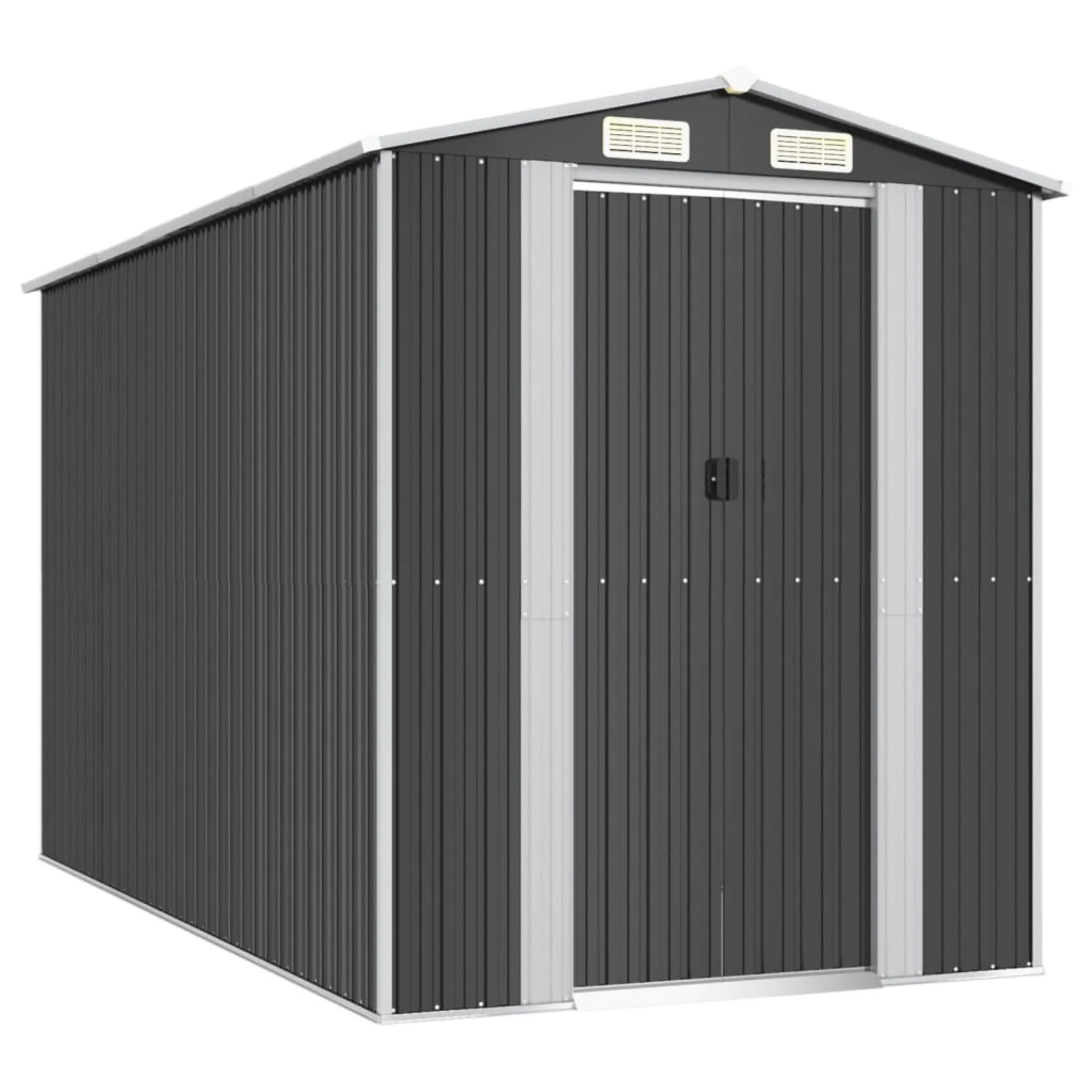 vidaXL Garden Shed Anthracite 75.6