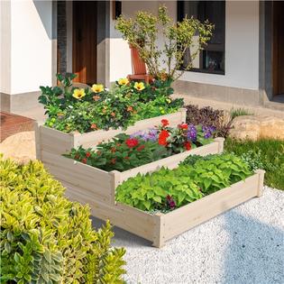 Yaheetech 3 Tier Raised Garden Bed Elevated Planter Kit Gardening Vegetable