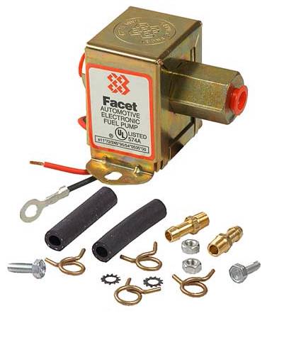 Rareelectrical NEW 12V FACET SOLID STATE FUEL PUMP COMPATIBLE WITH 1-2PSI ALL CARBURETED ENGINES KOHLER 2539301