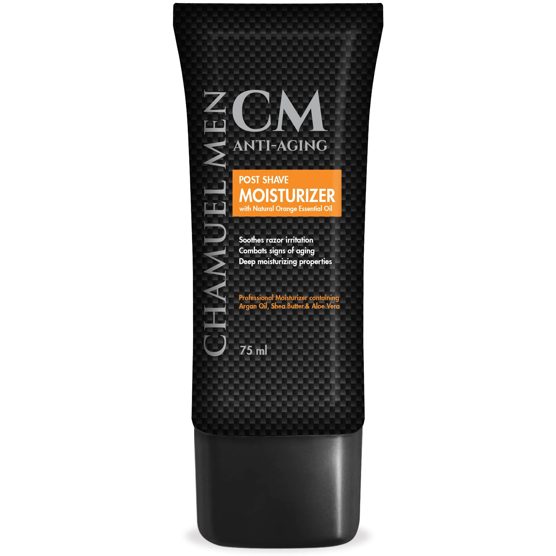 CHAMUEL MEN Anti Aging Daily Aftershave for Men - All Natural Mens Face Cream and Moisturizer with Argan, Shea &a; Aloe Facial Fue