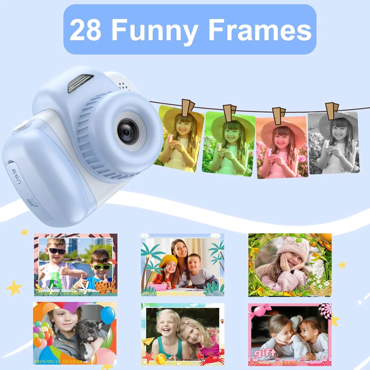 Great Choice Products Mini Kids Camera Toys For 3 4 5 6 7 8 Year Old Girls Boys, Toddler Children Digital Video Camcorder Camera, Best Chritmas