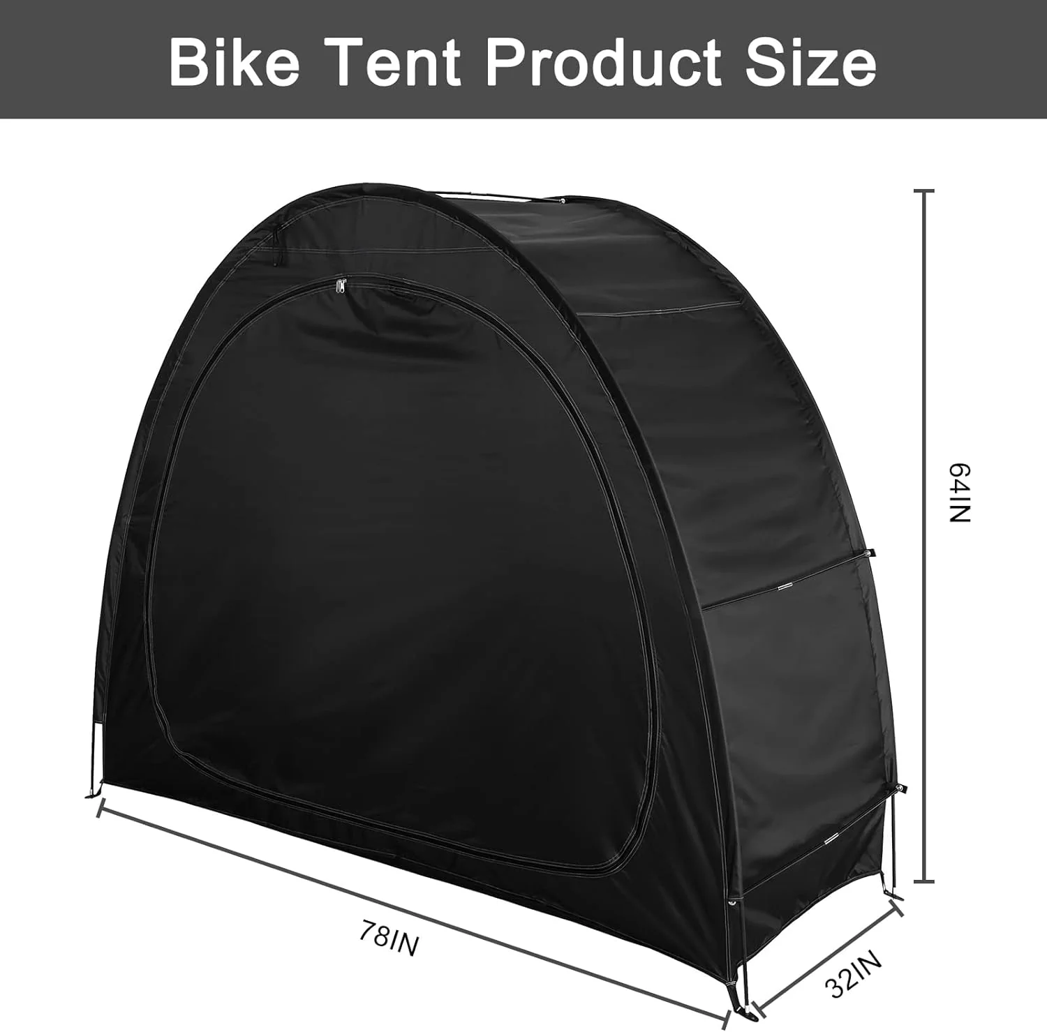 VASALAID Bike Cover Storage Tent Heavy Duty Storage Tent Durable Polyester Waterproof Anti-Dust Portable Foldable Outdoor Tools Storage