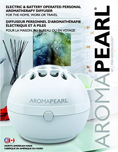 aromahouse aromapearl electric and battery operated personal aromatherapy diffuser great for the home, office and for travel