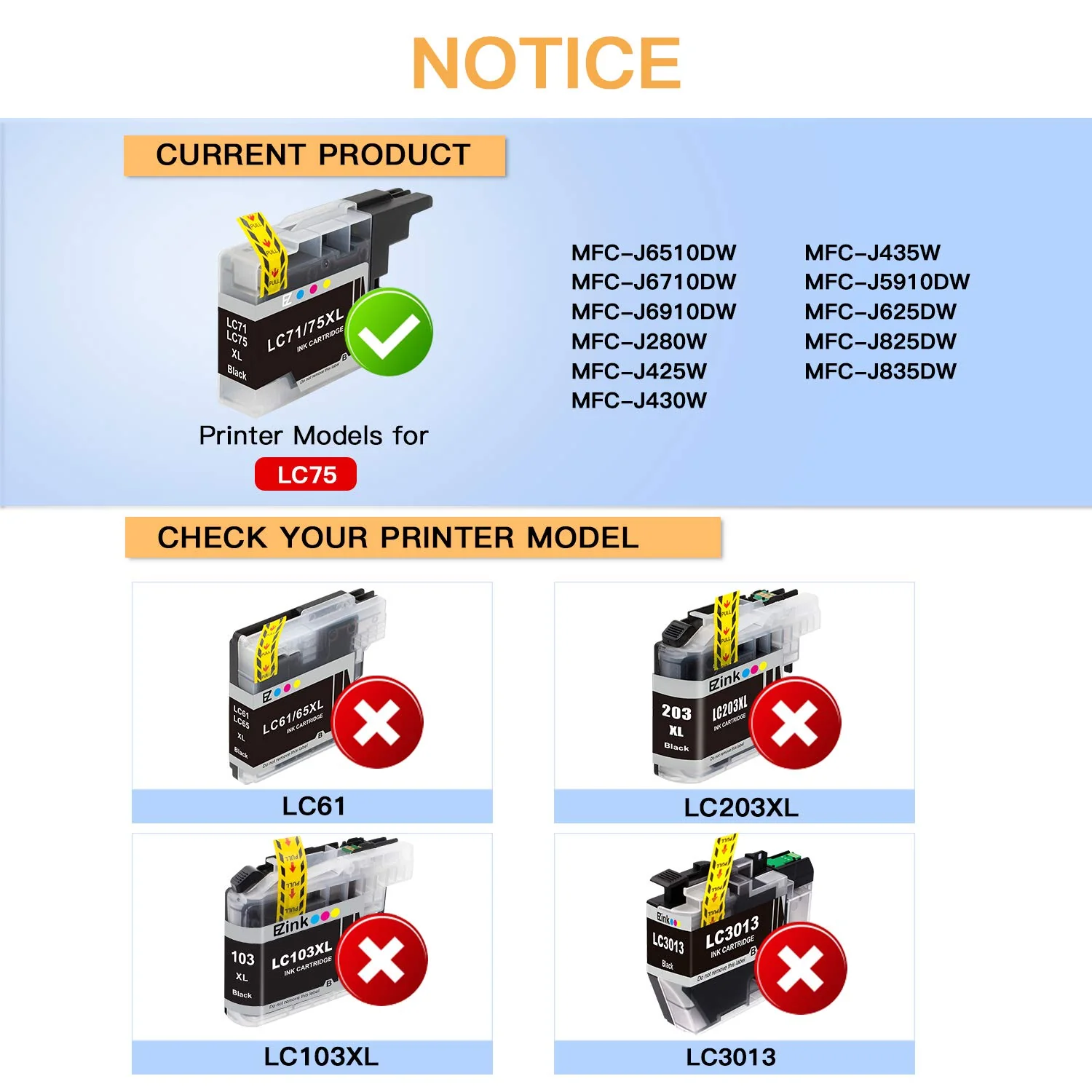 GCP Products Compatible Ink Cartridge Replacement For Brother Lc75 Lc71 Lc79 Xl To Use With Mfc-J6510Dw Mfc-J6710Dw Mfc-J6910Dw Mfc-J280W …