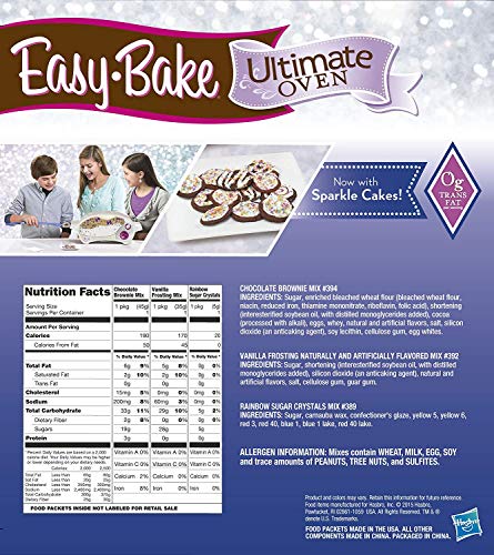 Hasbro Easy-Bake Ove Easy Bake Ultimate Oven, Baking Star Super Treat Edition with 3 Mixes. for Ages 8 and up. ( Oven only,Multicolor)