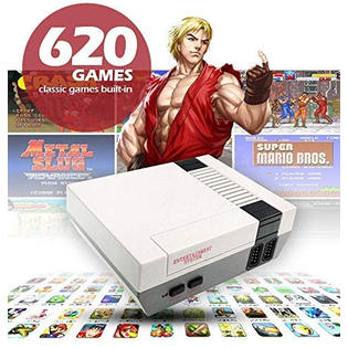 Grace Super Mini Retro Classic Family TV Game Console Built-in 620 TV Video Games Non-repetitive 8 Bit AV NTSC With Dual Controllers