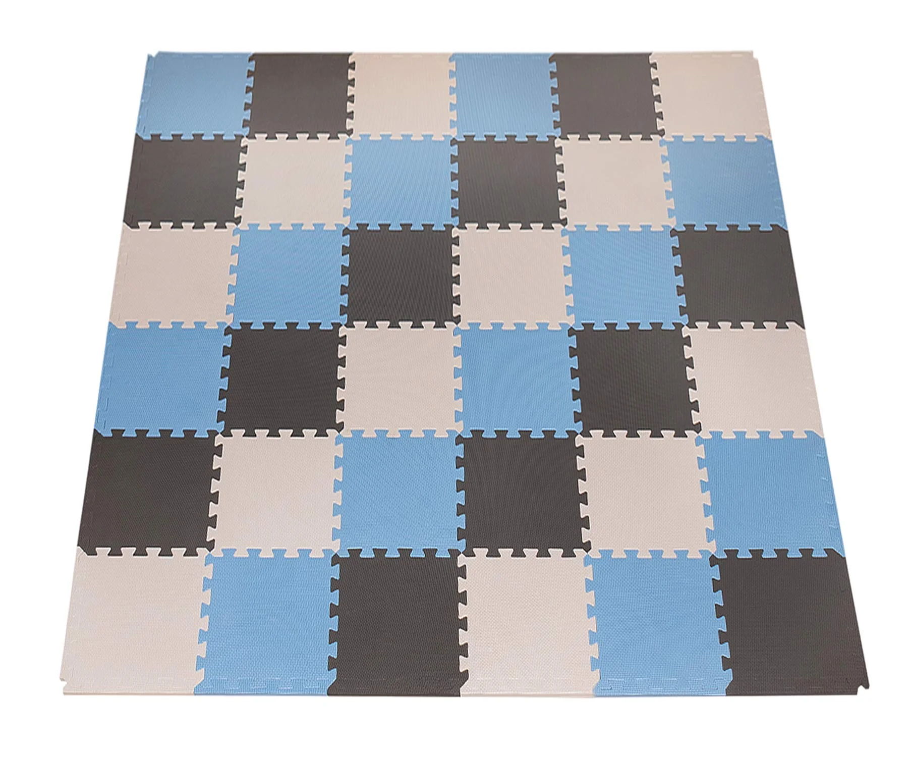 MioTetto Soft Non-Toxic Foam Baby Play Mat | Toddler Playmat | Colorful Jigsaw Puzzle Play Mat | 36 Squares Foam Floor Mats for
