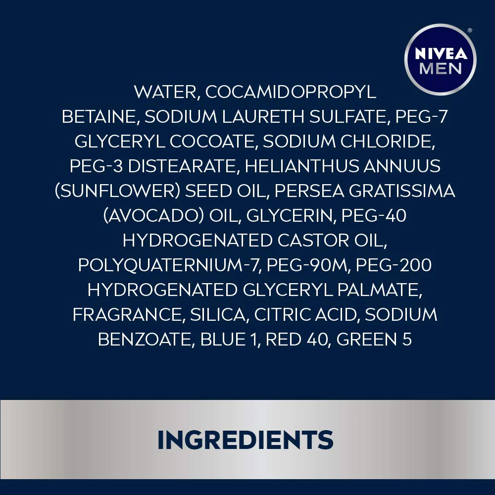 NIVEA Men Shower &a; Shave 3-in-1 Body Wash - Shower, Shampoo and Shave With Moisture - 16.9 fl. oz Bottle