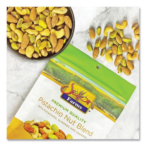 Setton Farms Pistachio Nut Blend, Pistachio, Almonds, Cashews, 4 oz Bag, 10/Carton