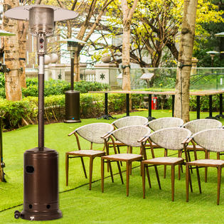 Moda Furnishing Outdoor Gas Heater,Portable Power Heater,88 Inches Tall Premium Standing Patio Heater