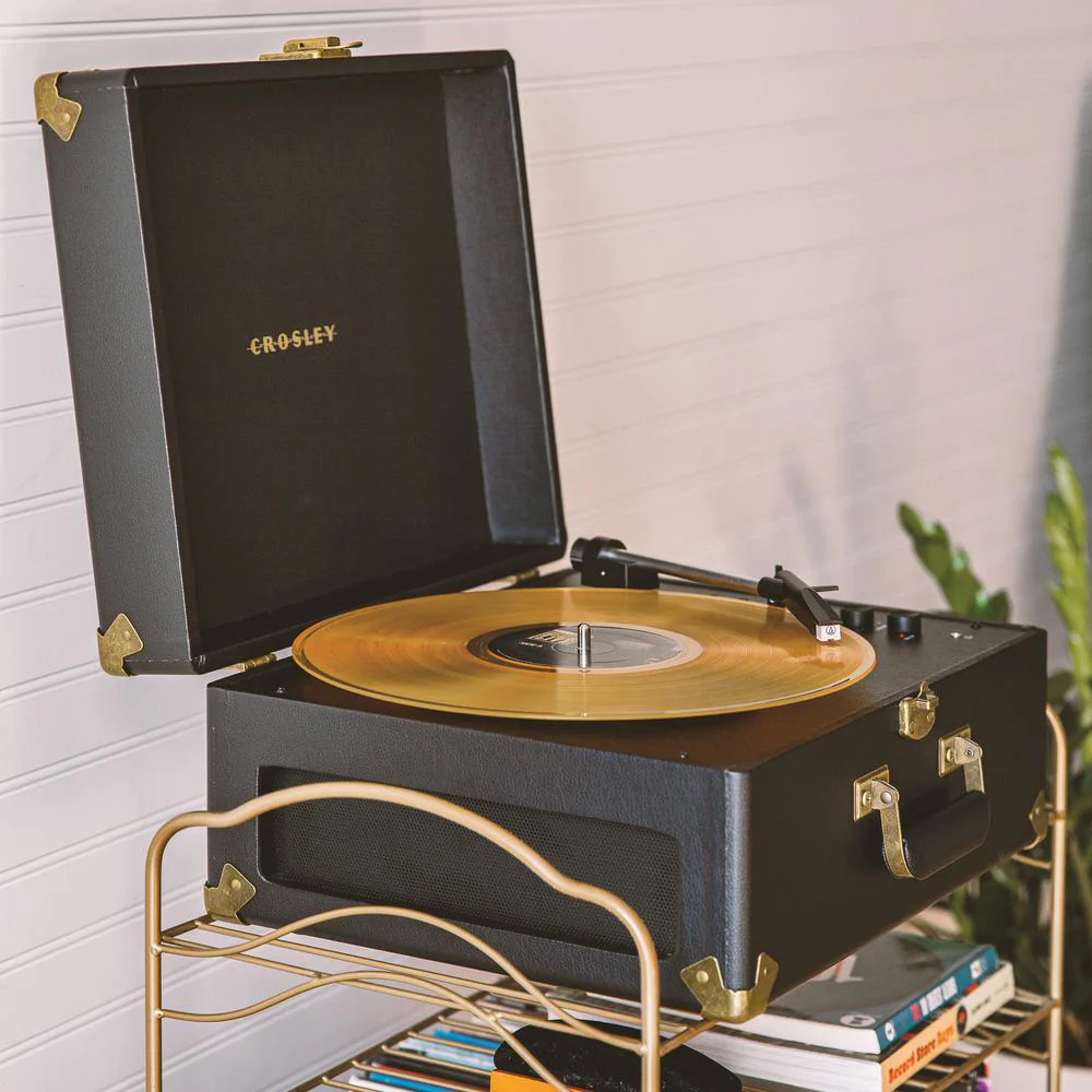 Crosley Furniture Retrospect Record Player In Black