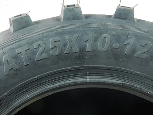 MASSFX One Pair of MASSFX P377 ATV/UTV Rear Tires 25x10-12 Rear Set of 2 25x10x12