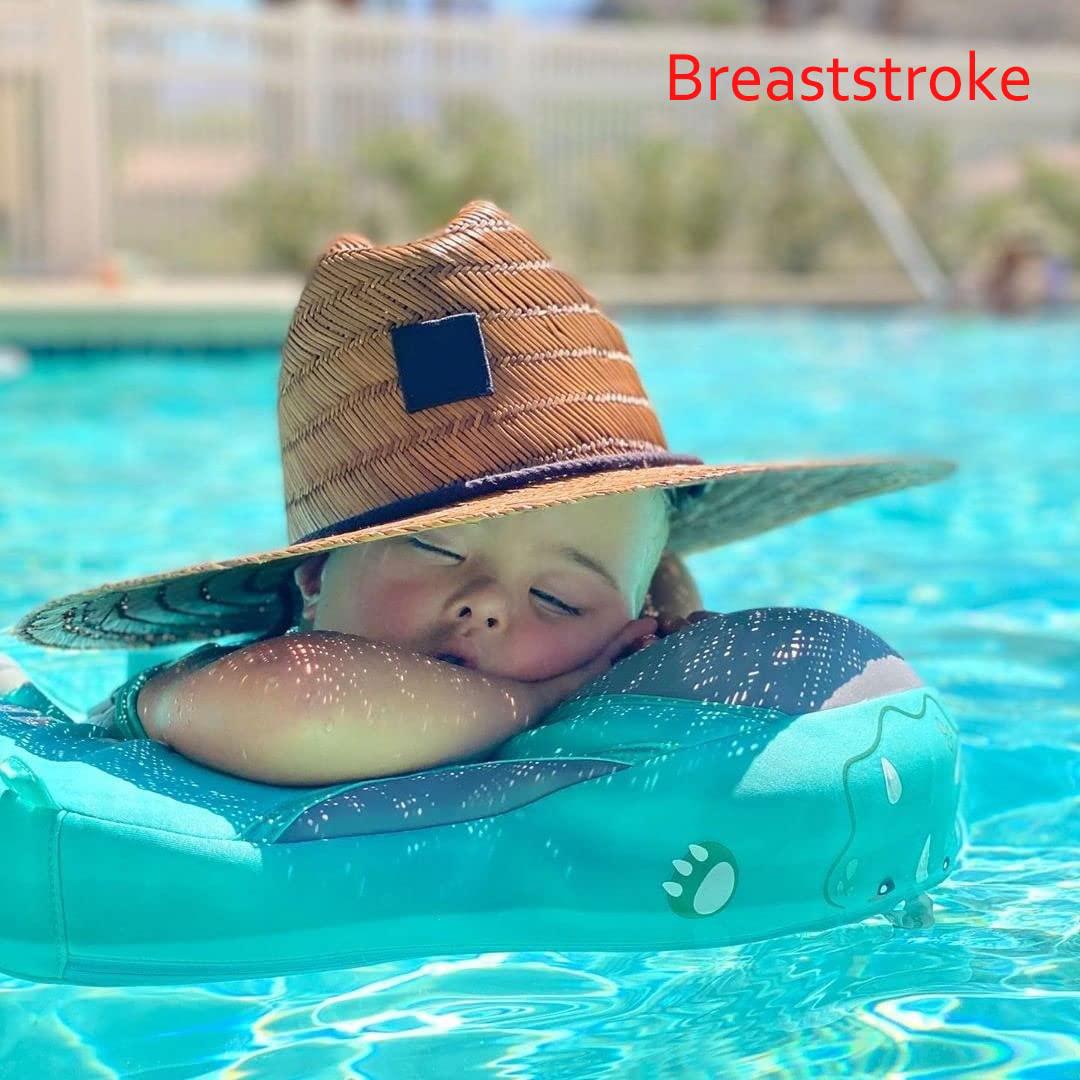 v convey cloth newest add tail avoid flip over mambobaby non inflatable baby swim float with canopy upf 50+ vest air free water smart