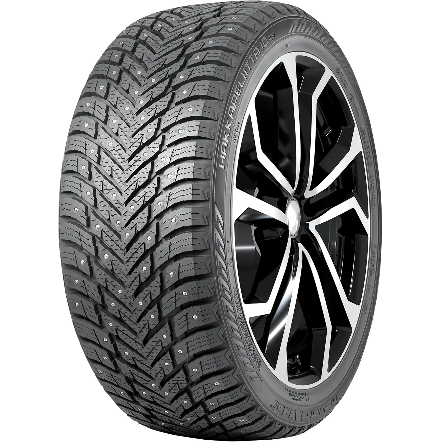 Nokian 4 Tires Nokian Hakkapeliitta 10 EV 255/40R20 101T XL (Studded) Snow Winter