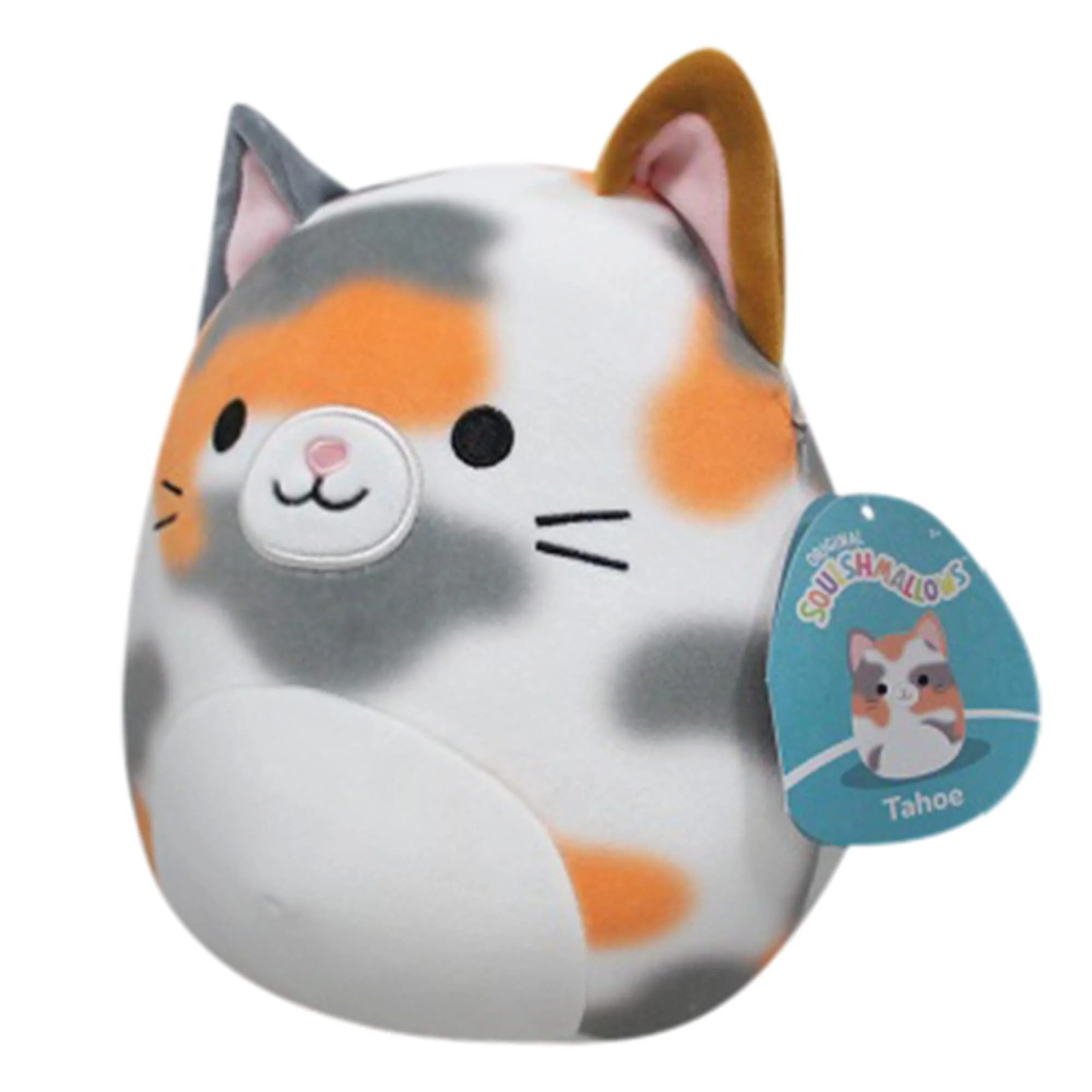 squishmallows 8-inch tahoe tortoiseshell cat - little ultrasoft official kelly toy plush